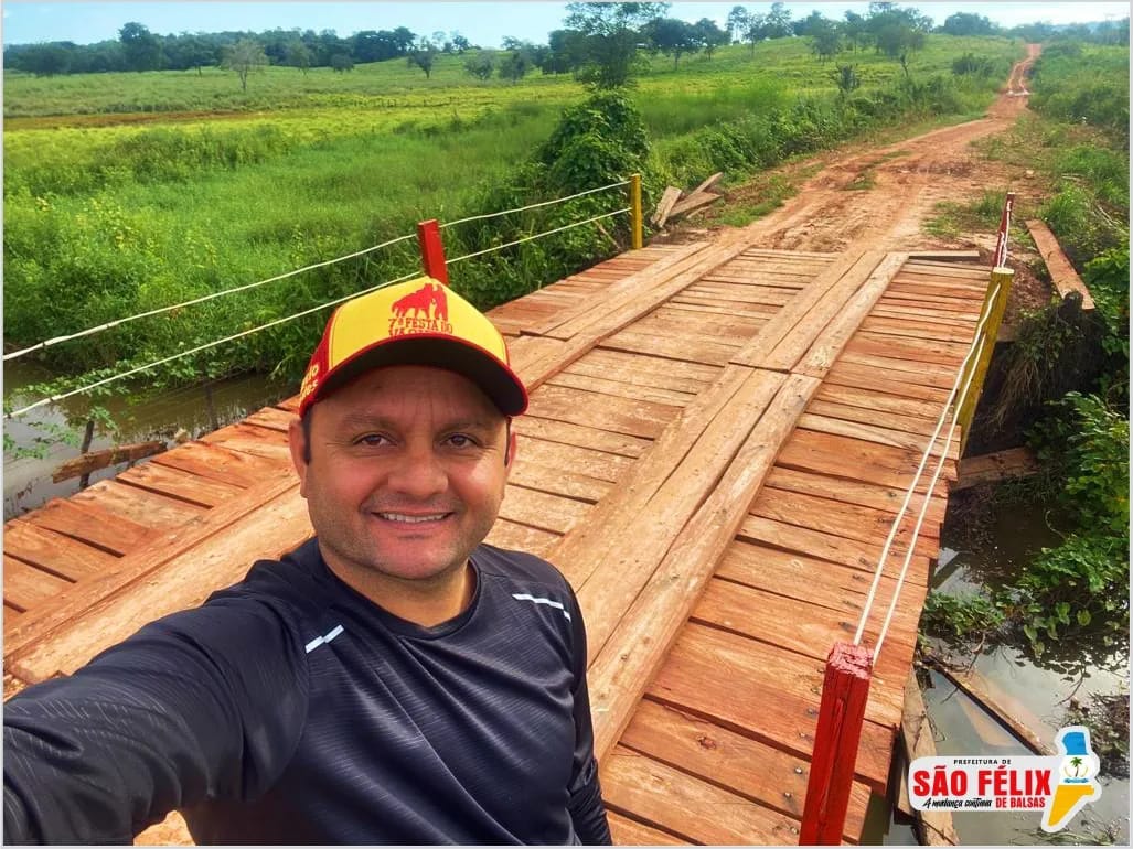 O TRABALHO NÃO PARA: Mais uma ponte nova entregue para a população no Riacho Salgado, Ilha de Balsas.
