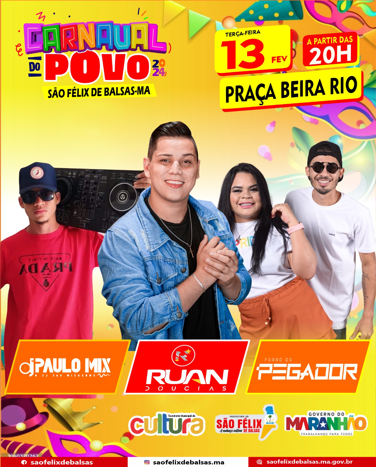 ULTIMA NOITE DE CARNAVAL DO POVO 2024 DE SÃO FÉLIX DE BALSAS