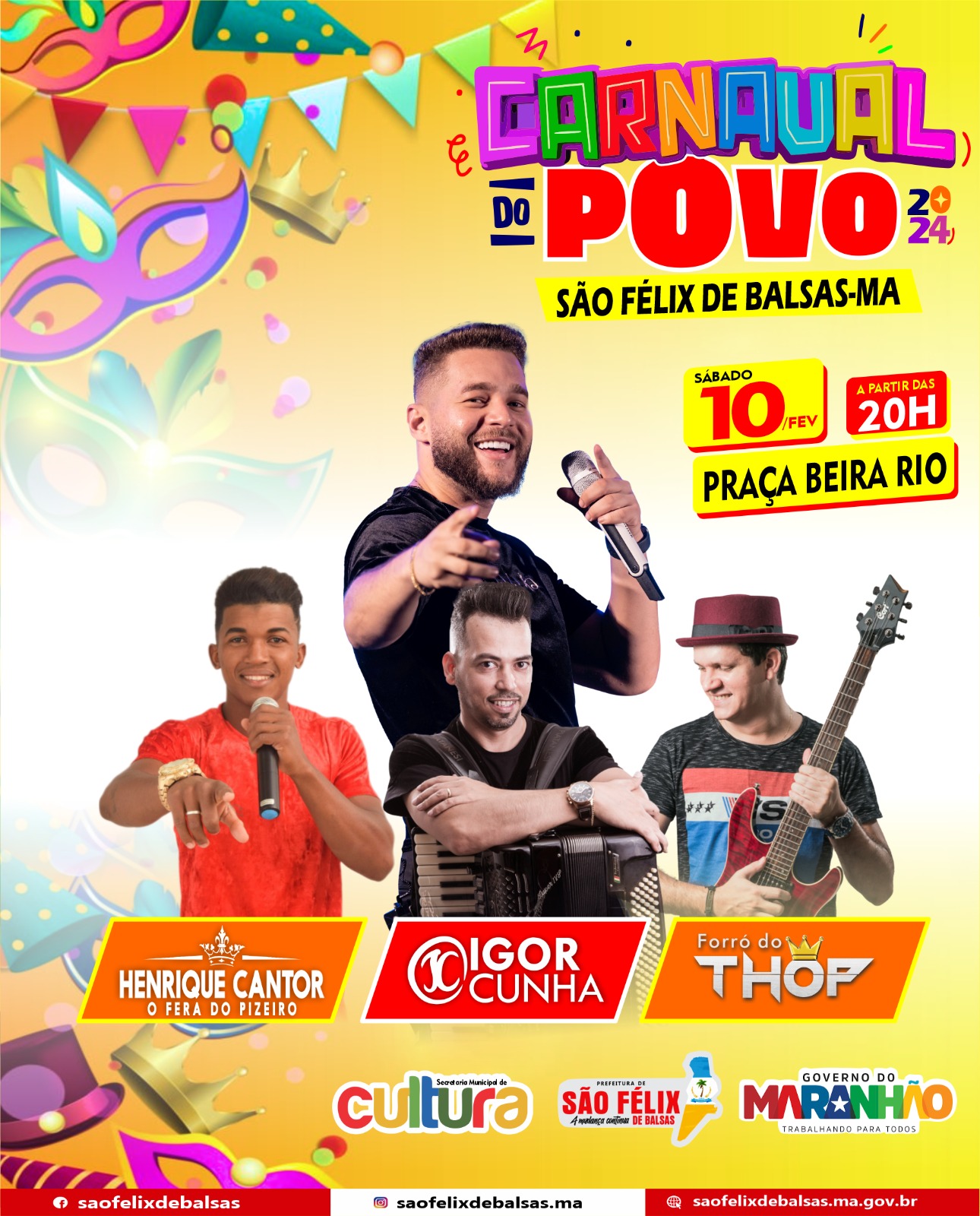 PRIMEIRA NOITE DE CARNAVAL DO POVO 2024 - SÃO FÉLIX DE BALSAS