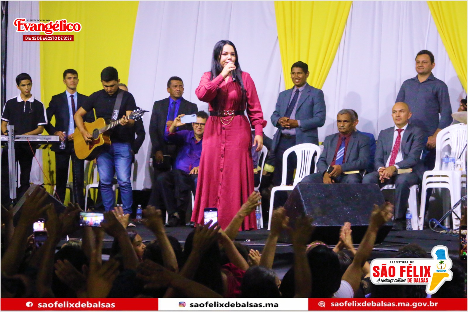 5ª Festa do Dia do Evangélico reúne multidão durante evento em São Félix de Balsas