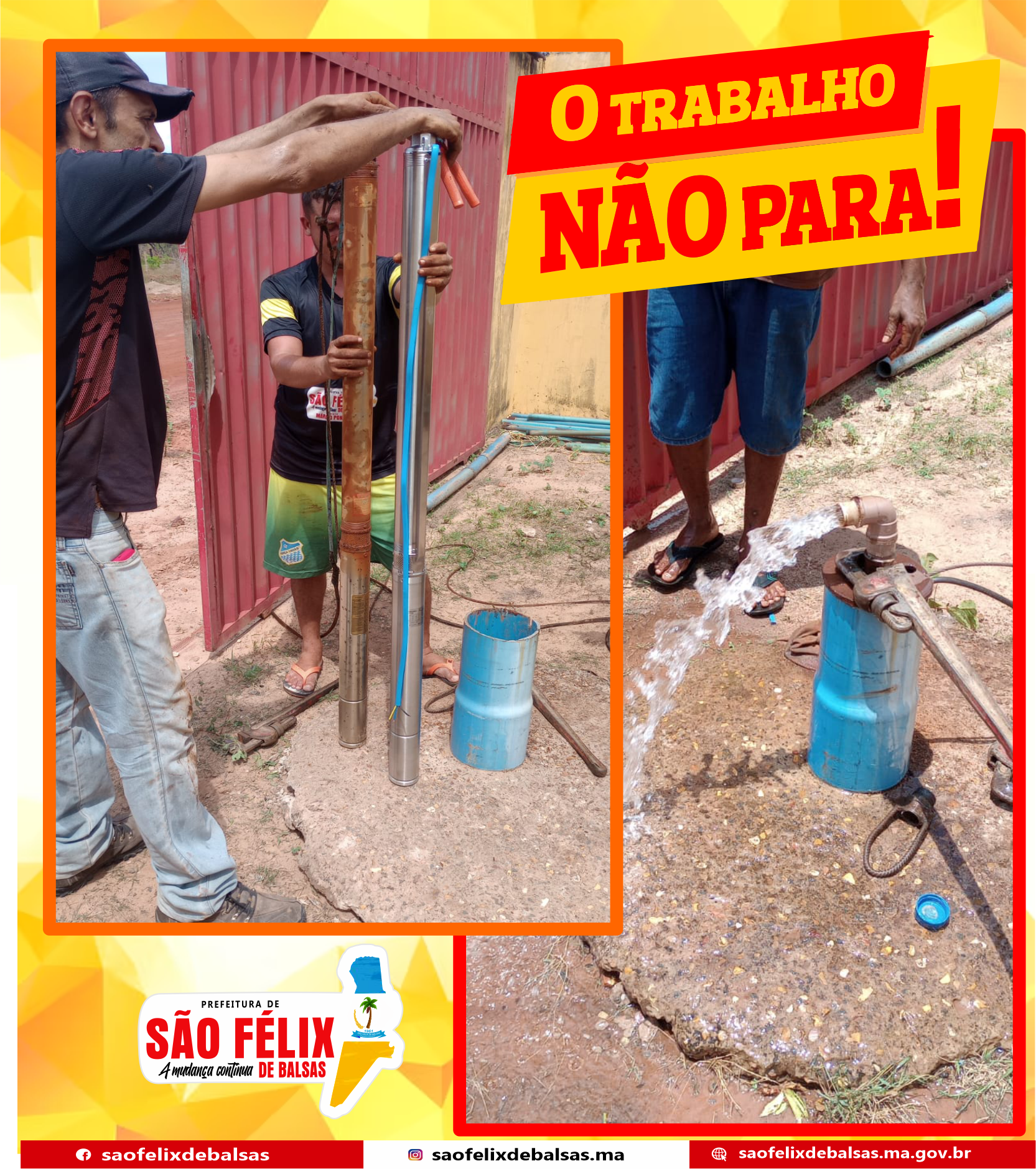 Troca de Bomba D'agua Povoado Sambaibinha