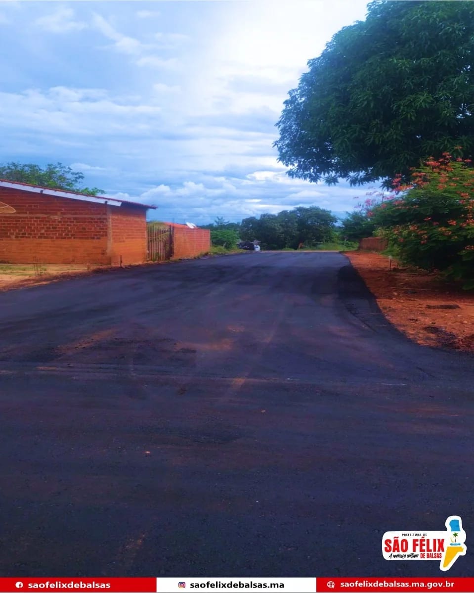 Ruas do bairro Portelinha também estão recebendo asfalto trazendo qualidade de vida para os moradores